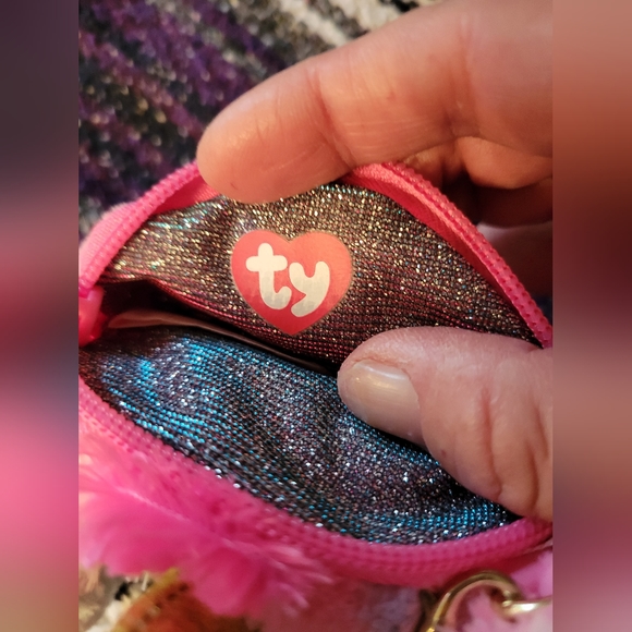 🛒🛍️💥NWT Fantasia the unicorn ty fashion collection beanie purse 🦄 - Picture 6 of 7